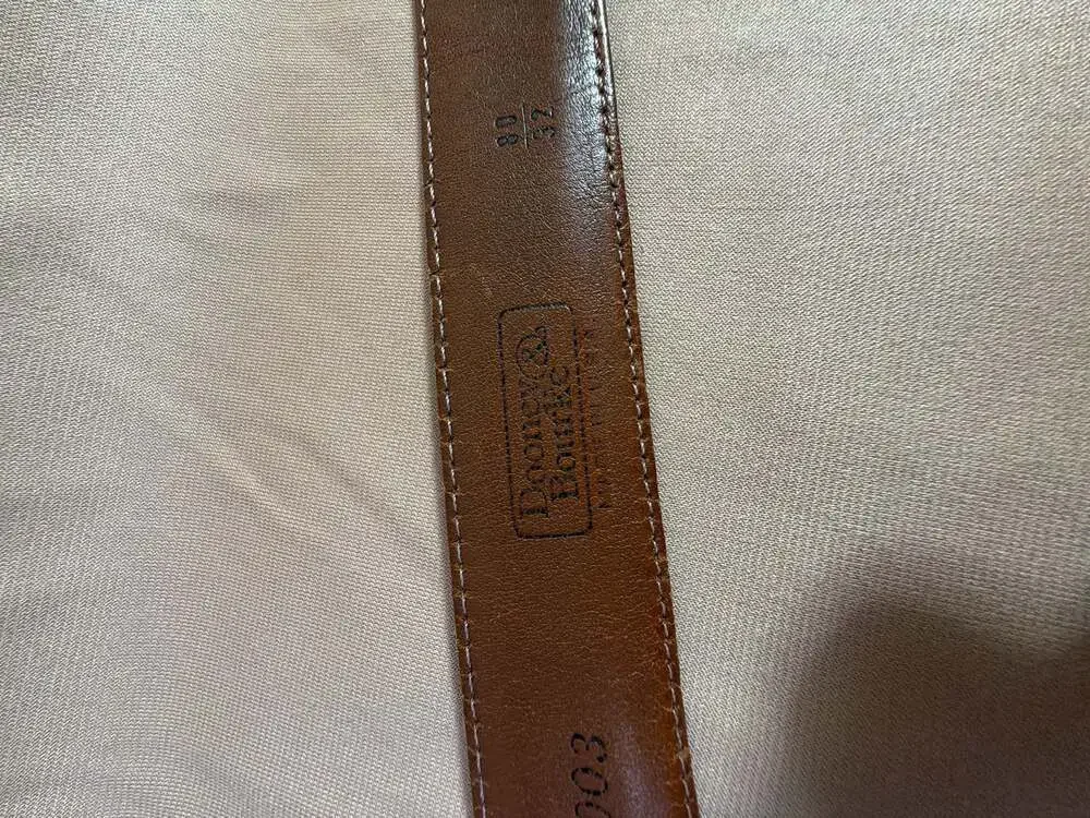 Dooney & Bourke Brown Leather Belt - Size 32/80